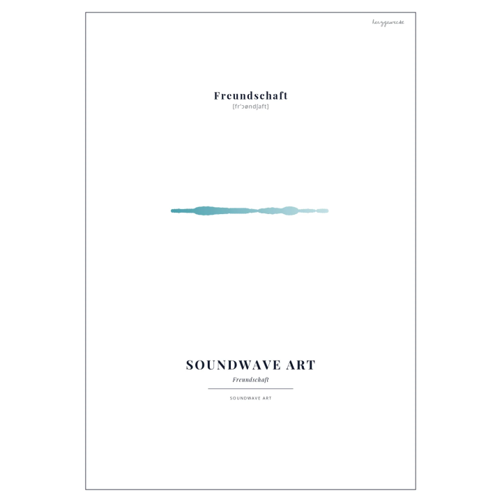 Euer Klangbild: Das visuelle Echo eures Moments - ARKTISCHES WEISS | Form: PULSE | Rand: single