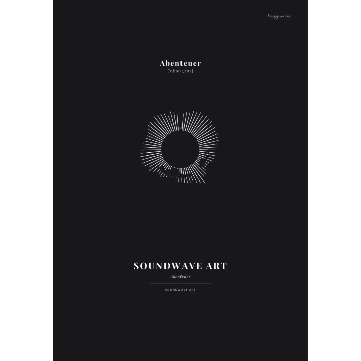 Euer Klangbild: Das visuelle Echo eures Moments - ONYX SCHWARZ | Form: RINGS | Rand: none
