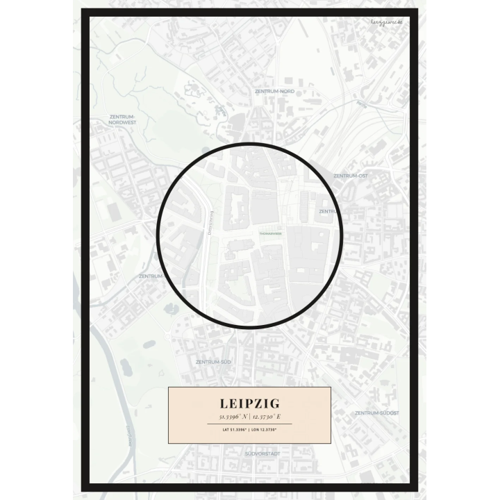 Euer Ankerplatz: Die Koordinaten eures Lebens - WARMER SAND | LUPE | minimal | Rand: thick