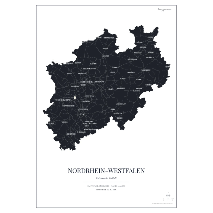 Dein Ursprungsland: Die Umrisse deiner Heimat - ARKTISCHES WEISS | Form: HEART | Rand: single